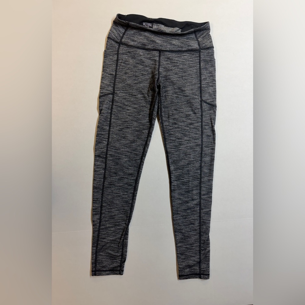 Victoria’s Secret Sport Knockout‎ Heather Grey Black Women’s Medium Leggings